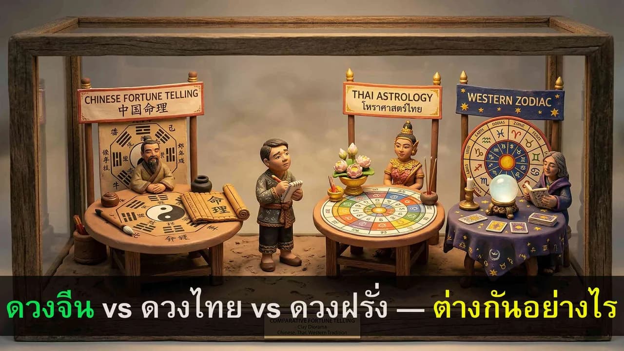 ดวงจีน vs ดวงไทย vs ดวงฝรั่ง — ต่างกันอย่างไร