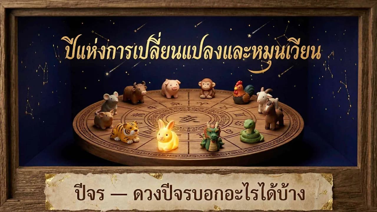 ปีจร (流年) คืออะไร — ดวงรายปีส่งผลต่อชีวิตอย่างไร