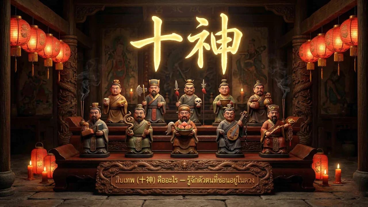 สิบเทพ (十神) คืออะไร — รู้จักตัวตนที่ซ่อนอยู่ในดวง
